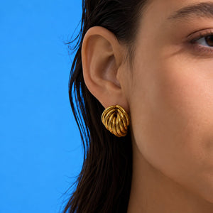 Ianthe Earrings — Golden Bloom